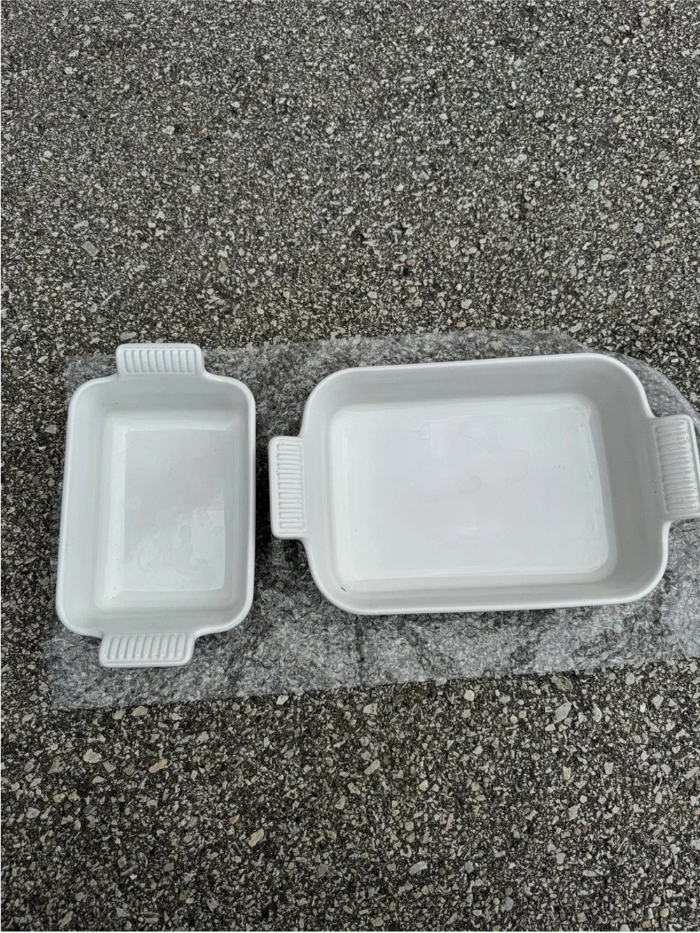 Le Creuset Stoneware Open Rectangular Dishes, Set of 2